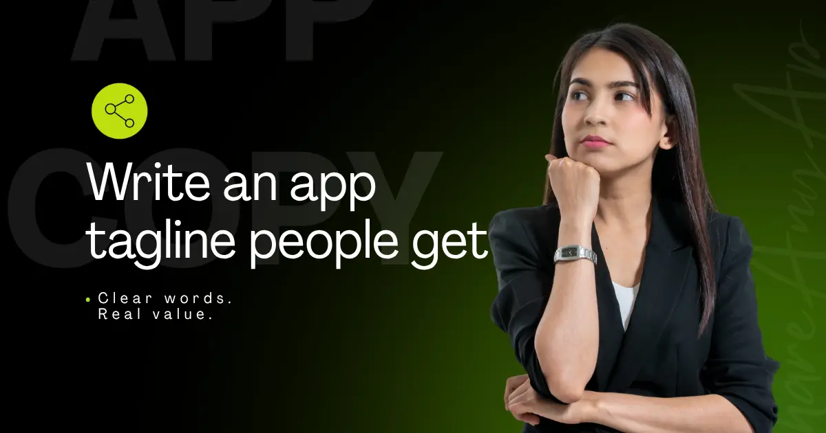 App tagline writing